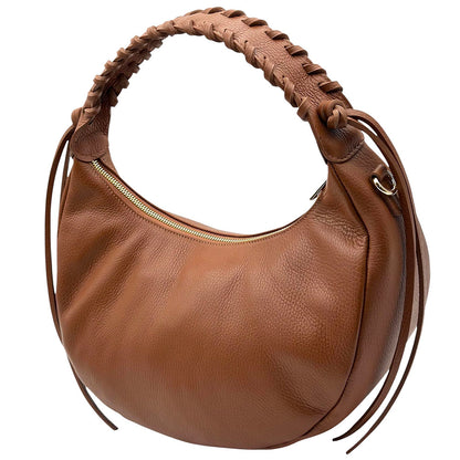 Selviana Cow Leather Hobo Bag - Made In Italy