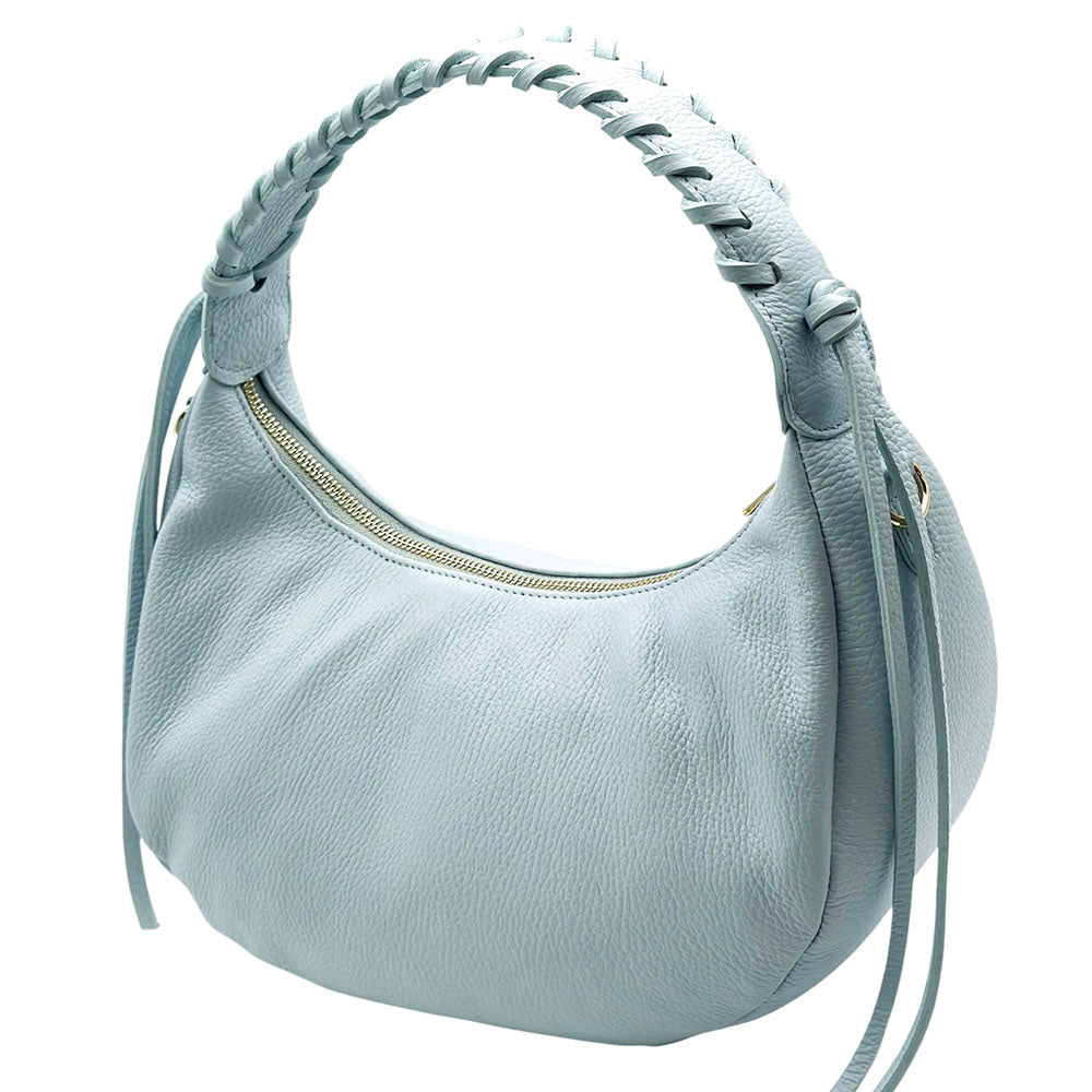 Selviana Cow Leather Hobo Bag - Made In Italy