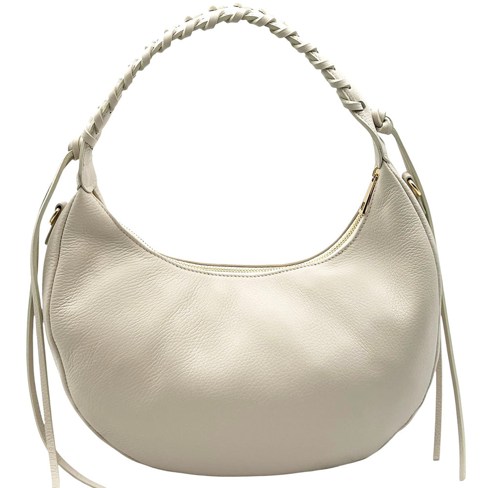 Selviana Cow Leather Hobo Bag - Made In Italy