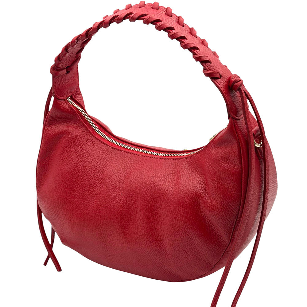Selviana Cow Leather Hobo Bag - Made In Italy