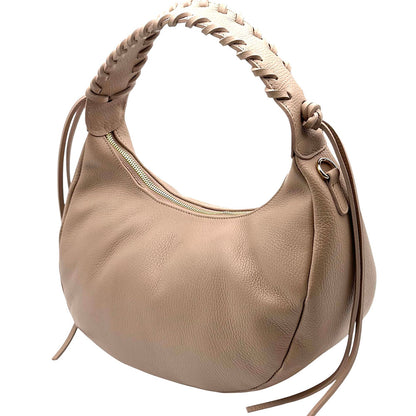 Selviana Cow Leather Hobo Bag - Made In Italy