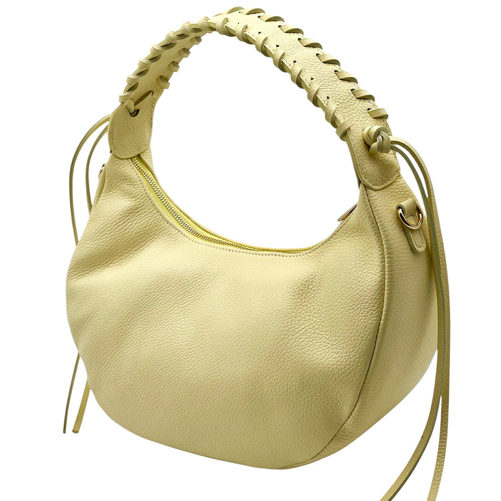Selviana Cow Leather Hobo Bag - Made In Italy