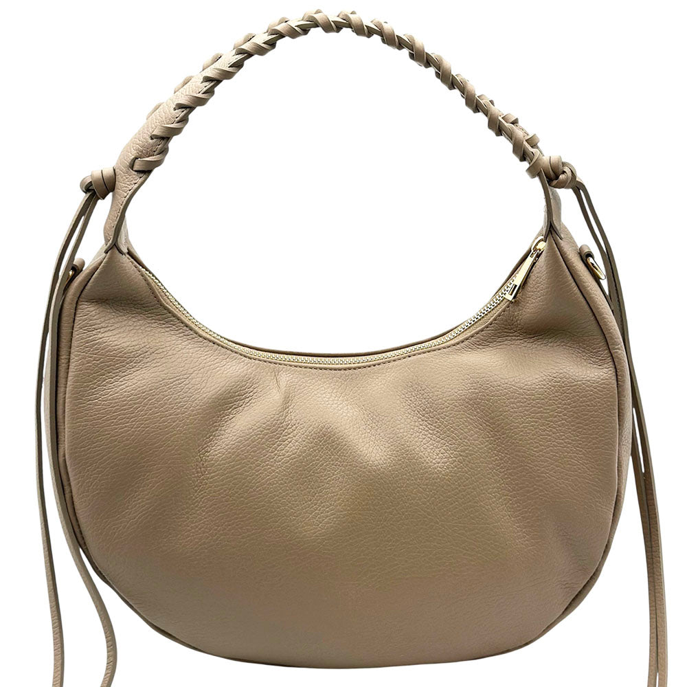 Selviana Cow Leather Hobo Bag - Made In Italy