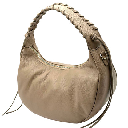 Selviana Cow Leather Hobo Bag - Made In Italy