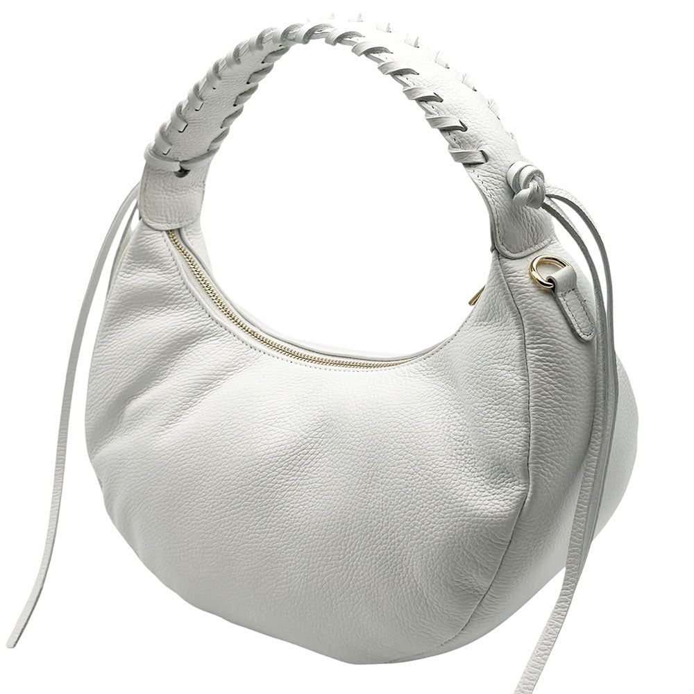 Selviana Cow Leather Hobo Bag - Made In Italy