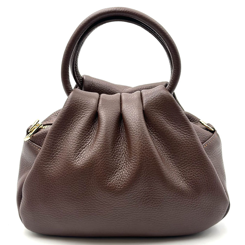 Velmora Italian Leather Top Handle Bag - Made In Italy