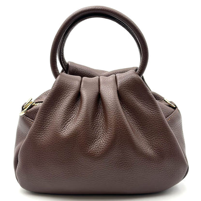 Velmora Italian Leather Top Handle Bag - Made In Italy