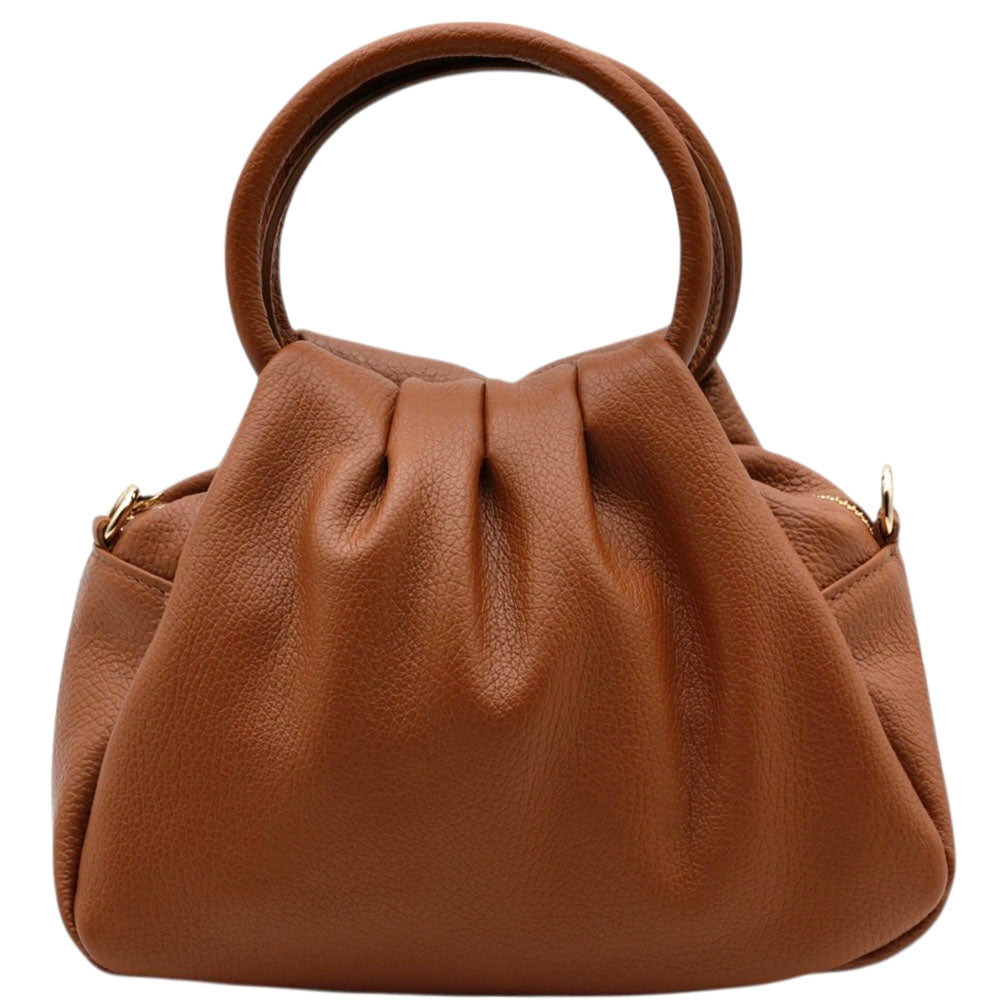 Velmora Italian Leather Top Handle Bag - Made In Italy