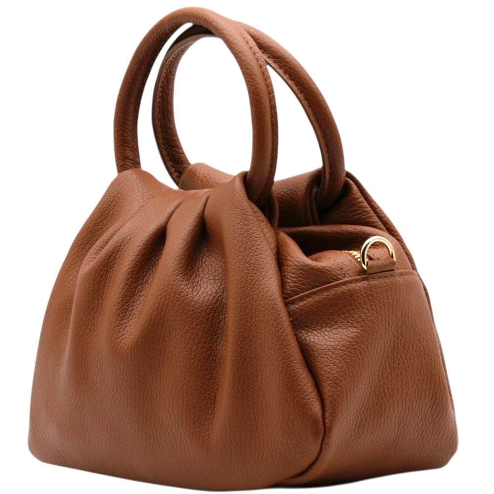 Velmora Italian Leather Top Handle Bag - Made In Italy
