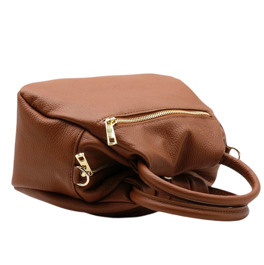 Velmora Italian Leather Top Handle Bag - Made In Italy