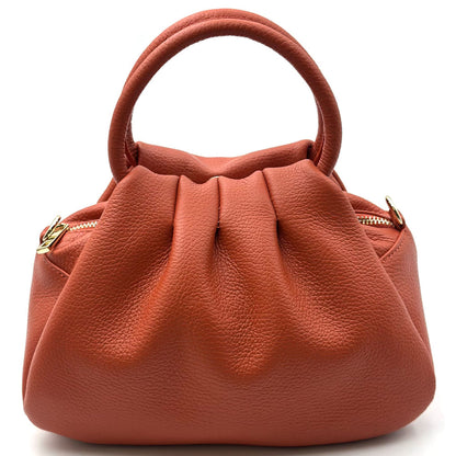 Velmora Italian Leather Top Handle Bag - Made In Italy