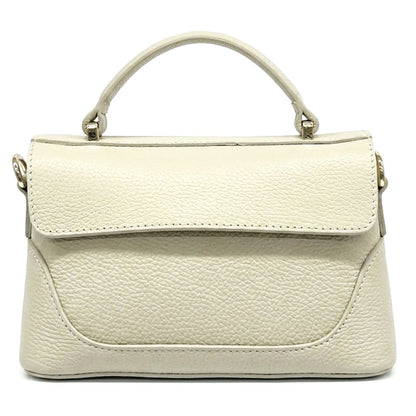 Maristella Italian Cow Leather Mini Top Handle Bag - Made In Italy
