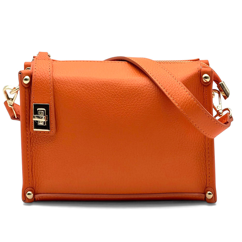 Cipressino Italian Cow Leather Mini Crossbody Bag - Made In Italy