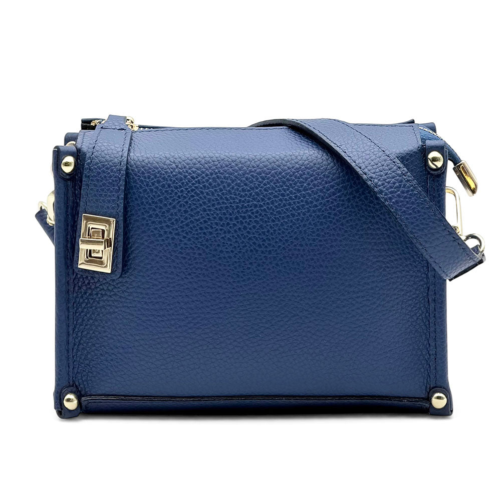 Cipressino Italian Cow Leather Mini Crossbody Bag - Made In Italy