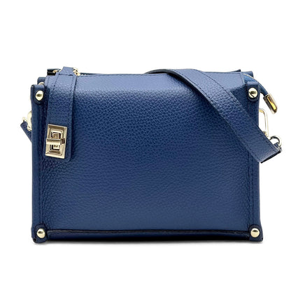 Cipressino Italian Cow Leather Mini Crossbody Bag - Made In Italy