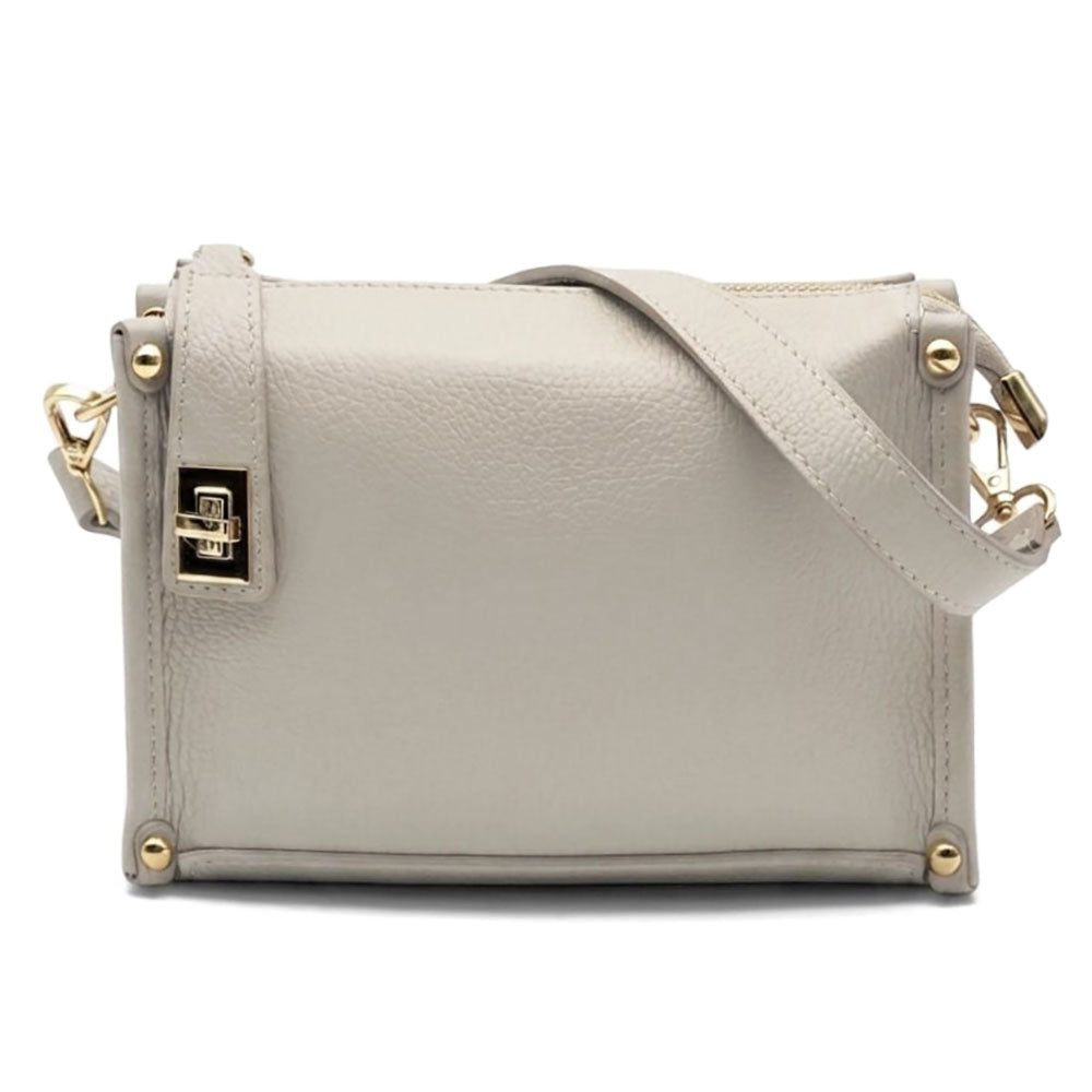 Cipressino Italian Cow Leather Mini Crossbody Bag - Made In Italy