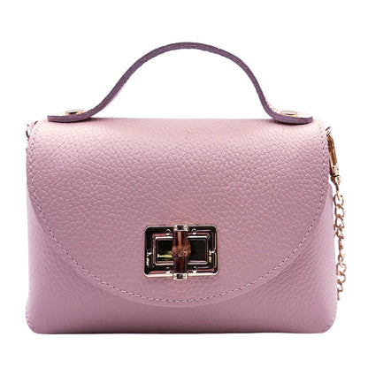 Lorenetta Cow Leather Mini Top Handle Bag - Made in Italy