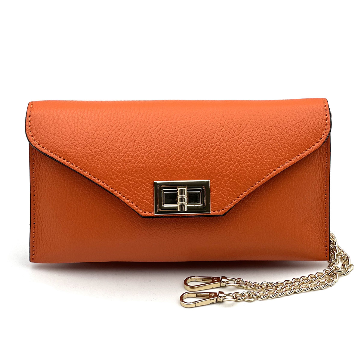 Teodora Italian Leather Clutch - Made In Italy