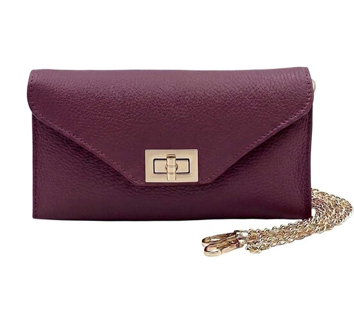 Teodora Italian Leather Clutch - Made In Italy