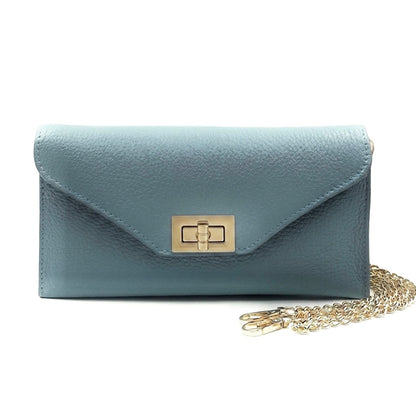 Teodora Italian Leather Clutch - Made In Italy