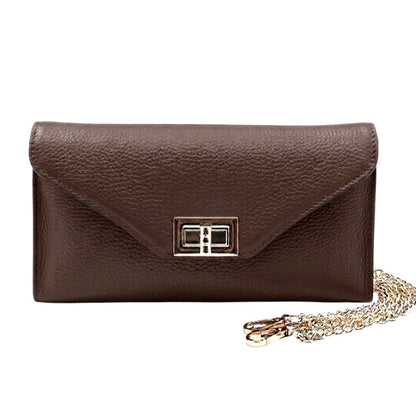 Teodora Italian Leather Clutch - Made In Italy
