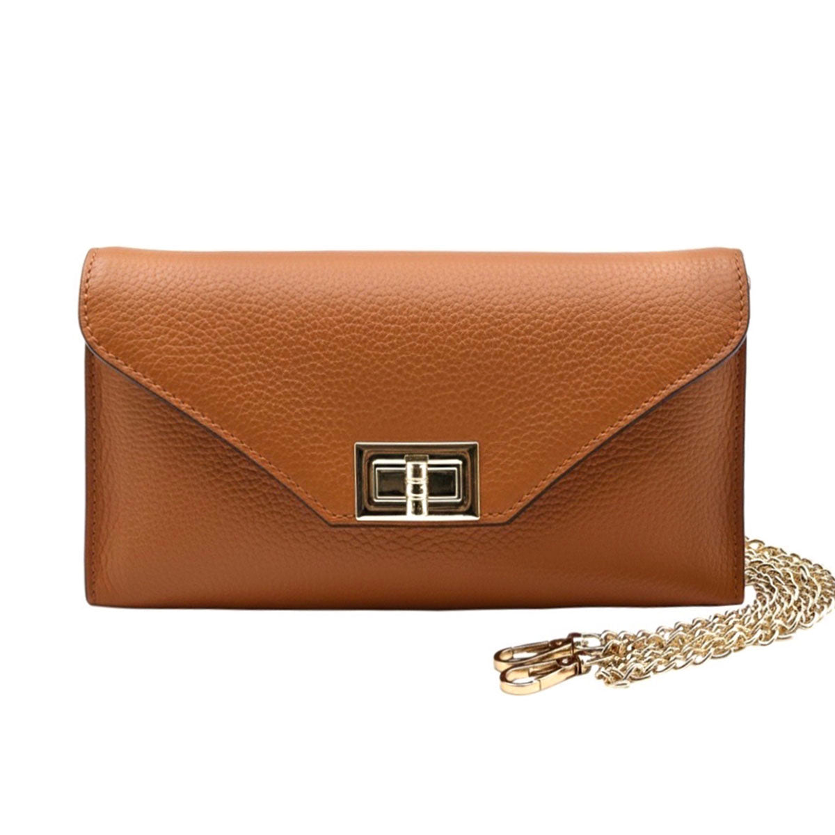 Teodora Italian Leather Clutch - Made In Italy