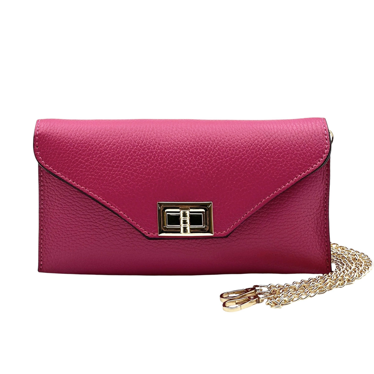 Teodora Italian Leather Clutch - Made In Italy