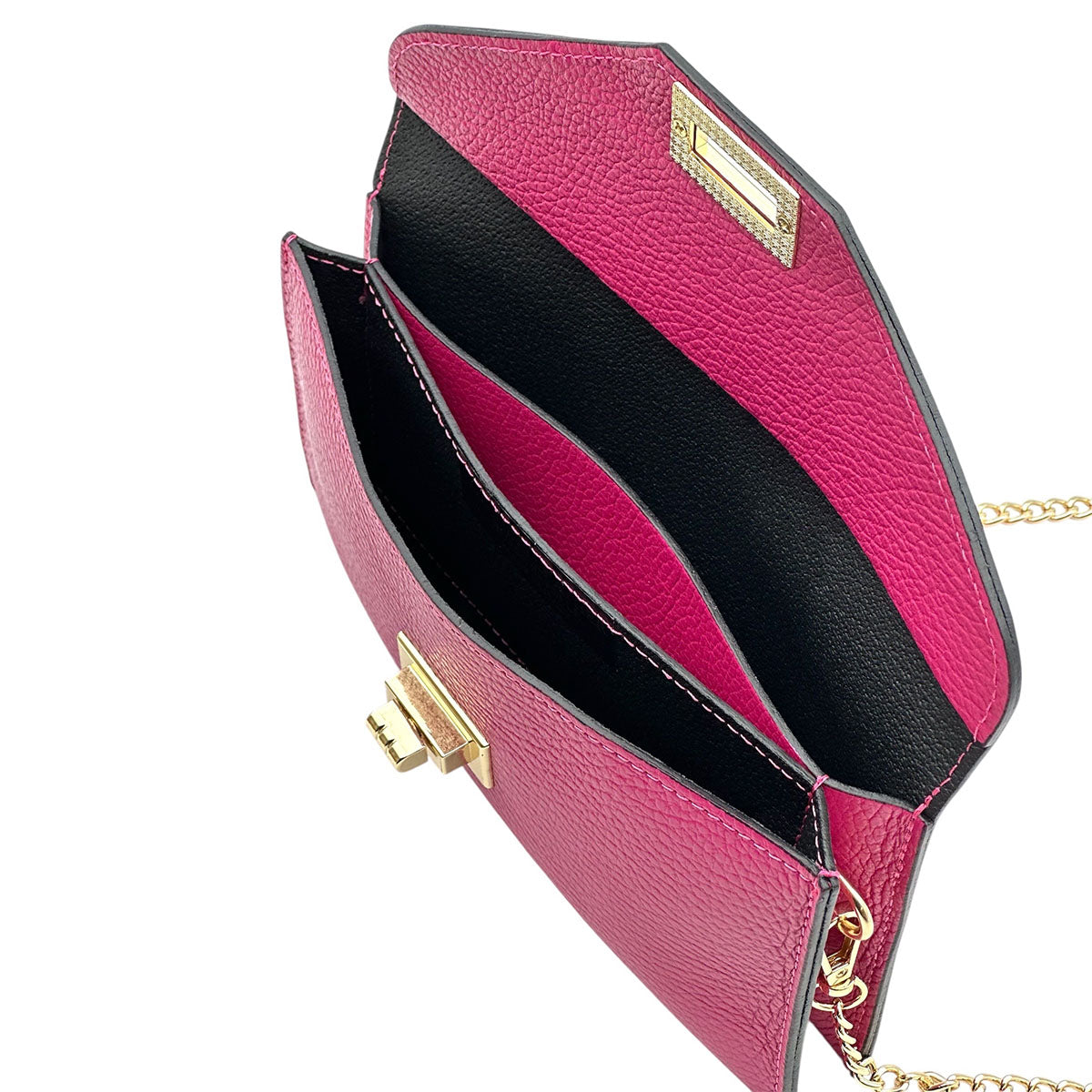 Teodora Italian Leather Clutch - Made In Italy