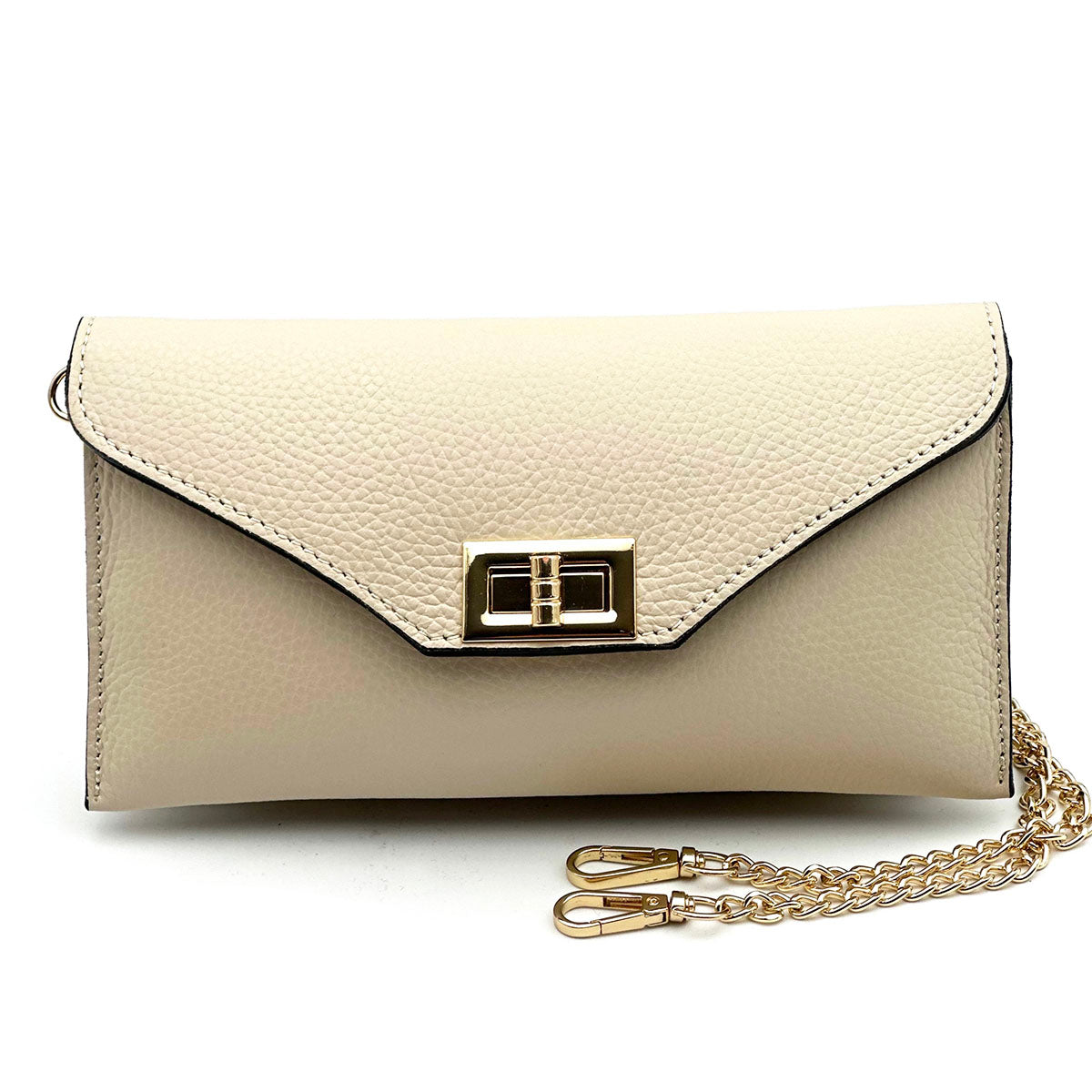 Teodora Italian Leather Clutch - Made In Italy