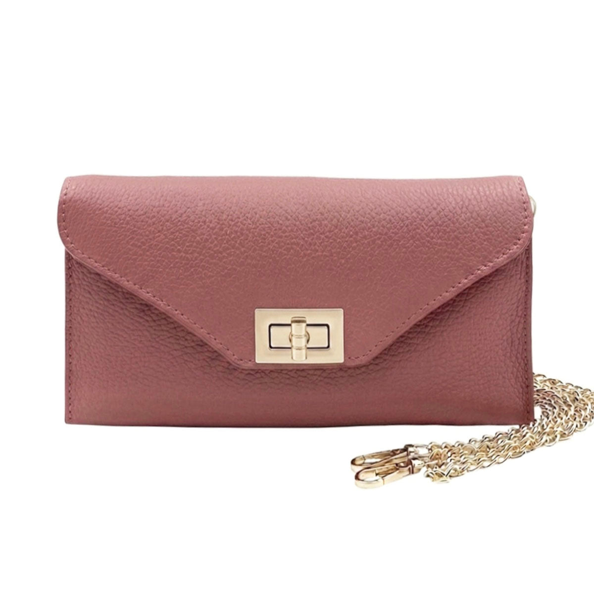 Teodora Italian Leather Clutch - Made In Italy
