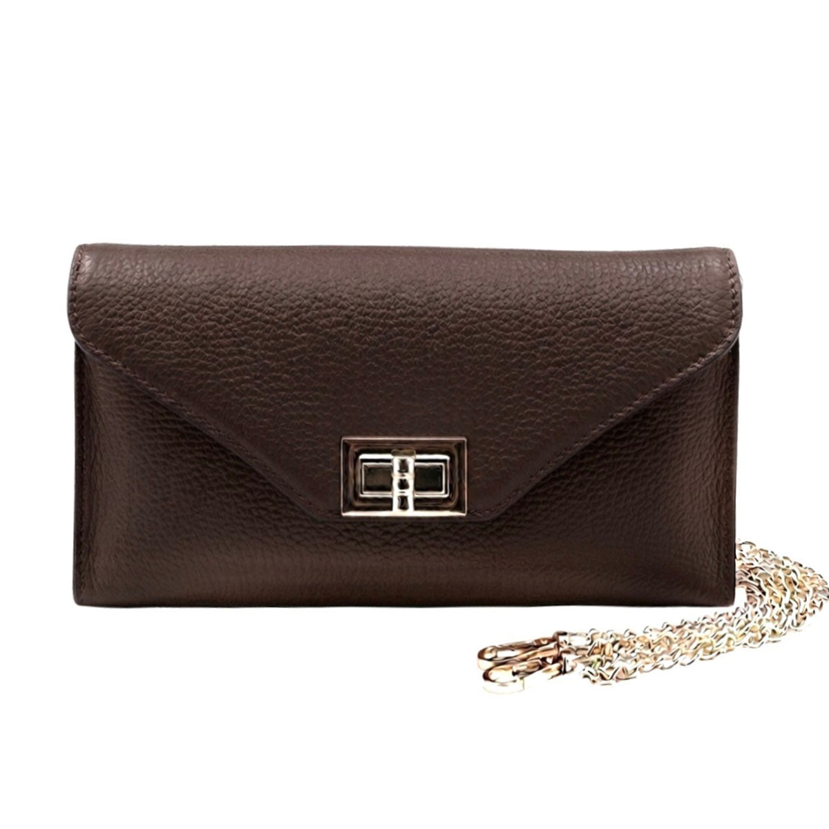 Teodora Italian Leather Clutch - Made In Italy