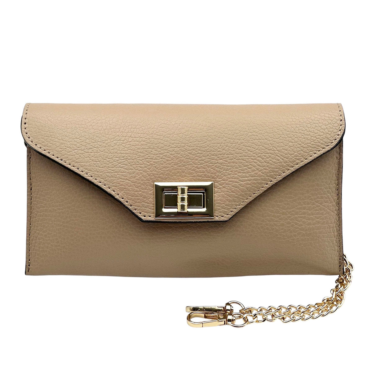 Teodora Italian Leather Clutch - Made In Italy