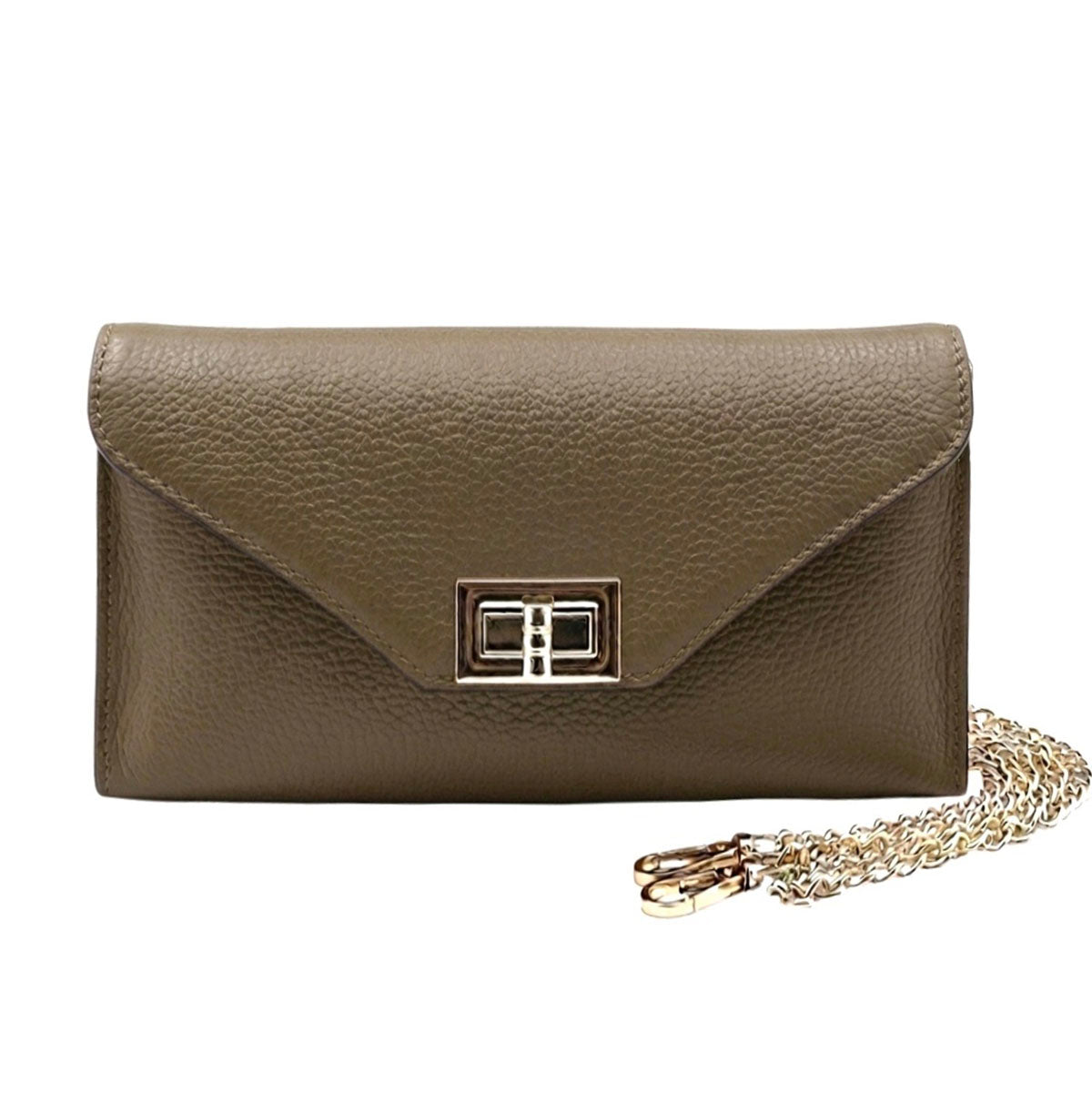 Teodora Italian Leather Clutch - Made In Italy
