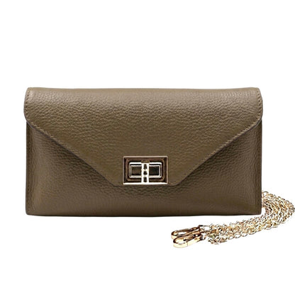 Teodora Italian Leather Clutch - Made In Italy