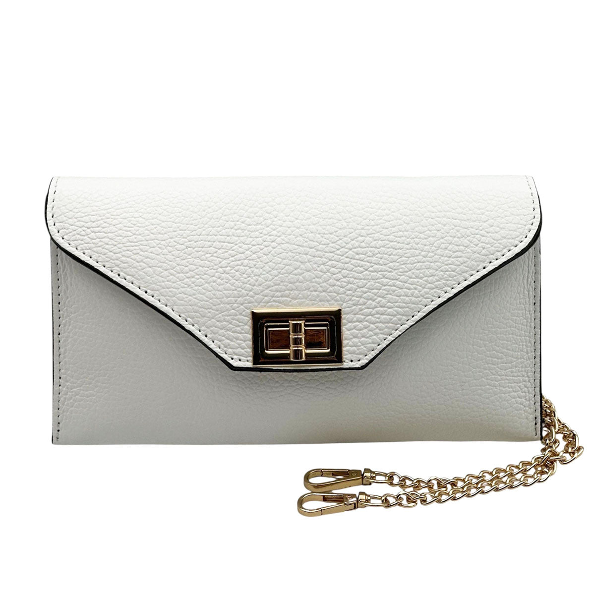 Teodora Italian Leather Clutch - Made In Italy