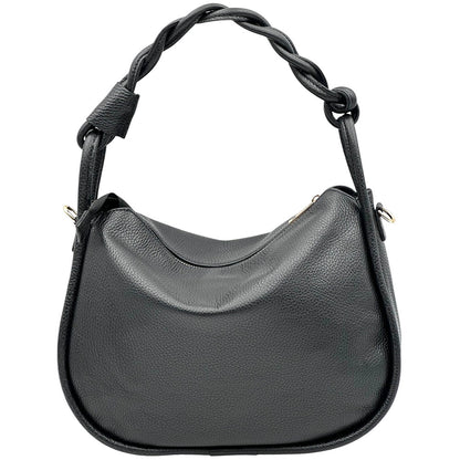 Alina Italian Leather Hobo Bag - Made In Italy