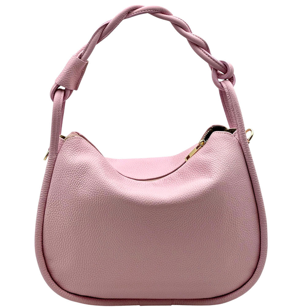 Alina Italian Leather Hobo Bag - Made In Italy