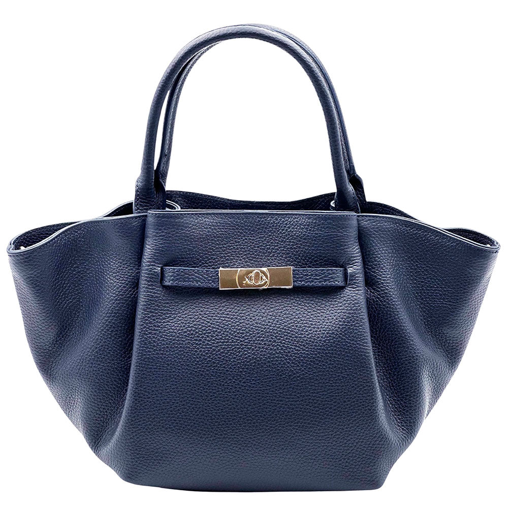 Vivara Soft Leather Tote Bag - Made In Italy
