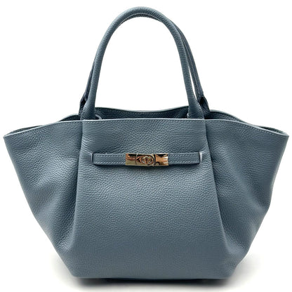 Vivara Soft Leather Tote Bag - Made In Italy