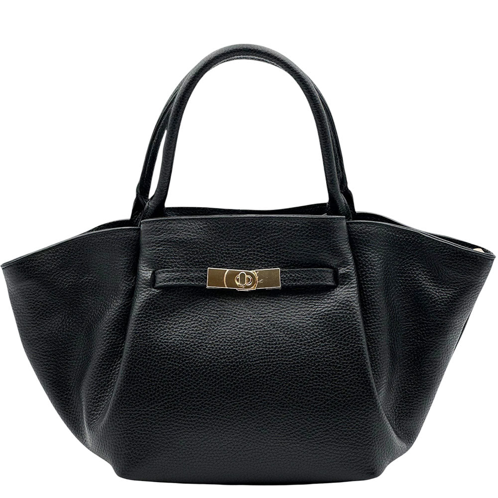 Vivara Soft Leather Tote Bag - Made In Italy
