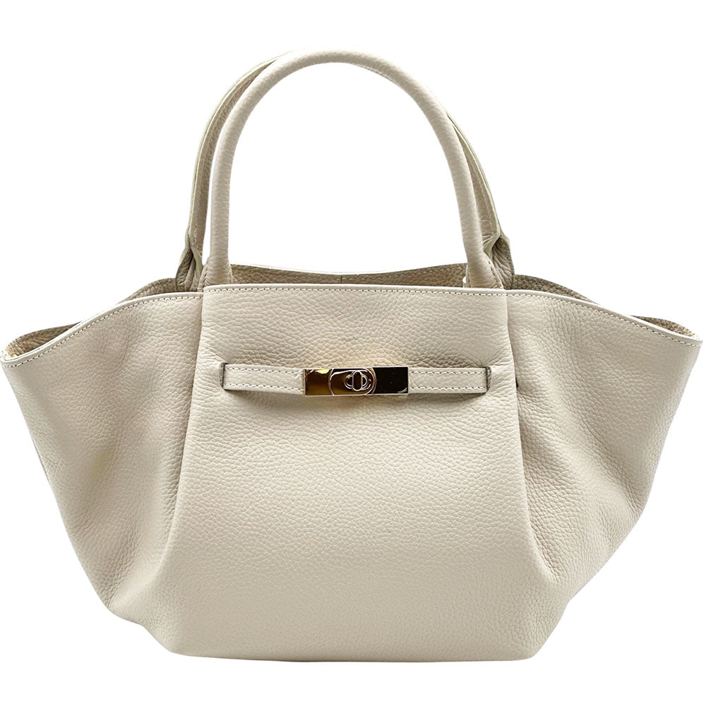 Vivara Soft Leather Tote Bag - Made In Italy