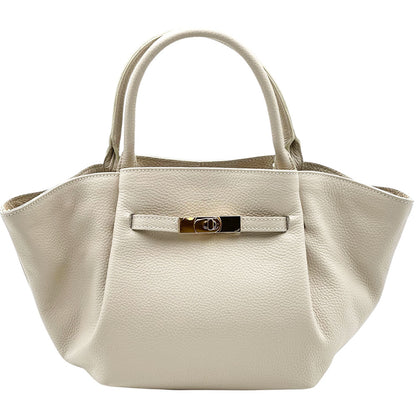 Vivara Soft Leather Tote Bag - Made In Italy