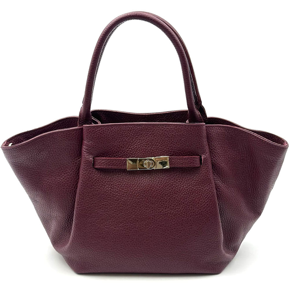 Vivara Soft Leather Tote Bag - Made In Italy