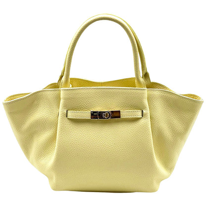 Vivara Soft Leather Tote Bag - Made In Italy