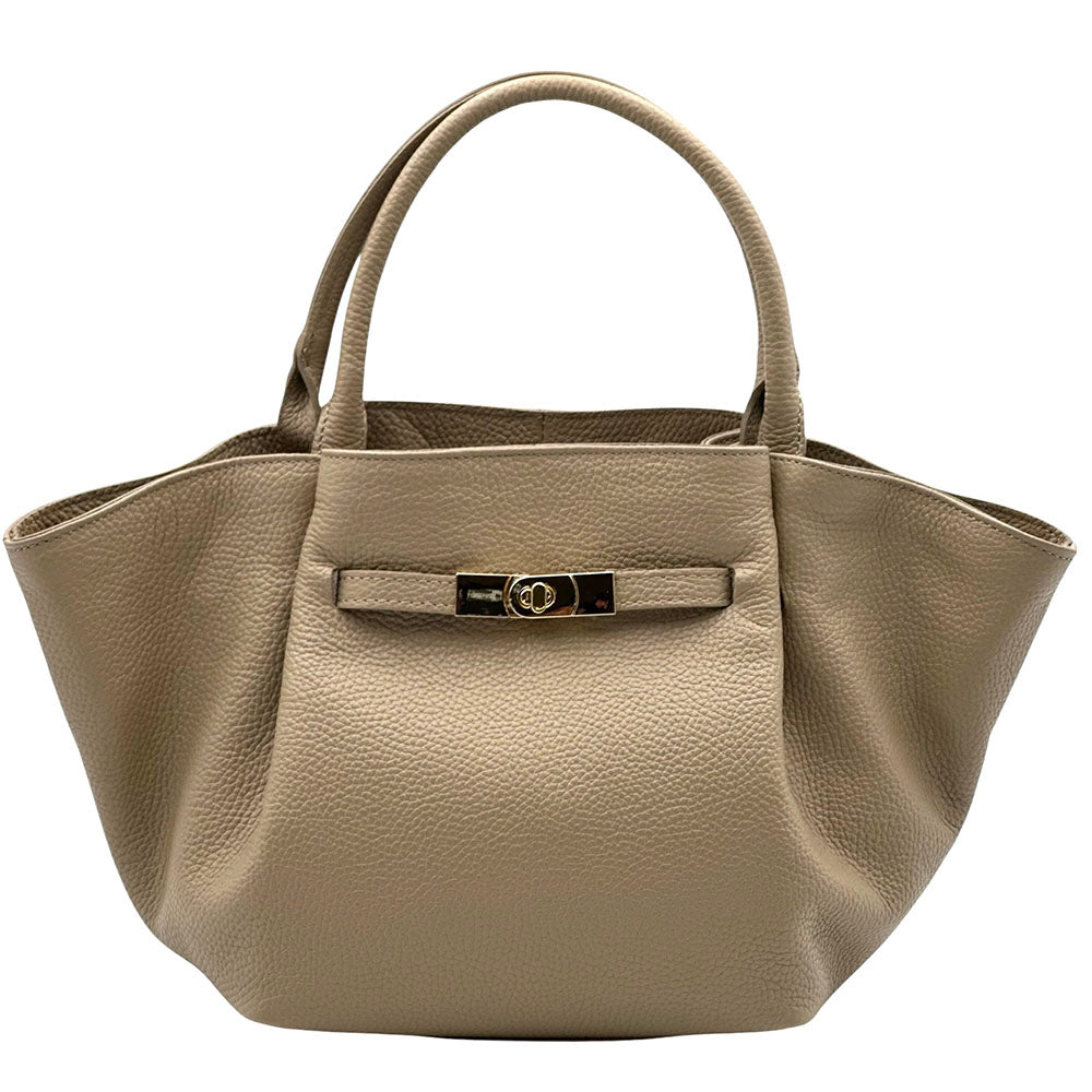 Vivara Soft Leather Tote Bag - Made In Italy