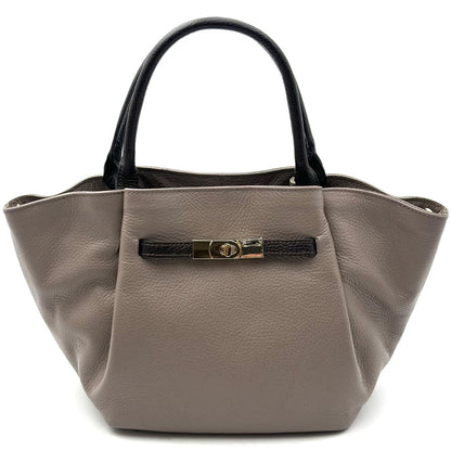 Vivara Soft Leather Tote Bag - Made In Italy