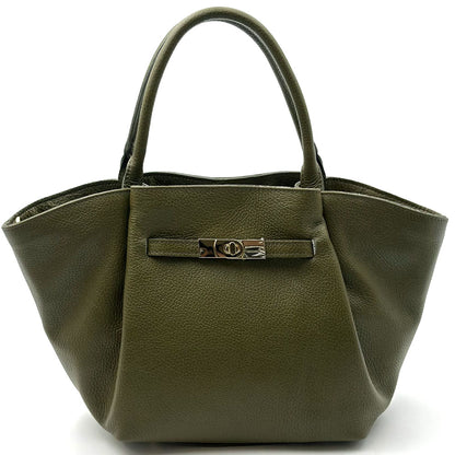 Vivara Soft Leather Tote Bag - Made In Italy