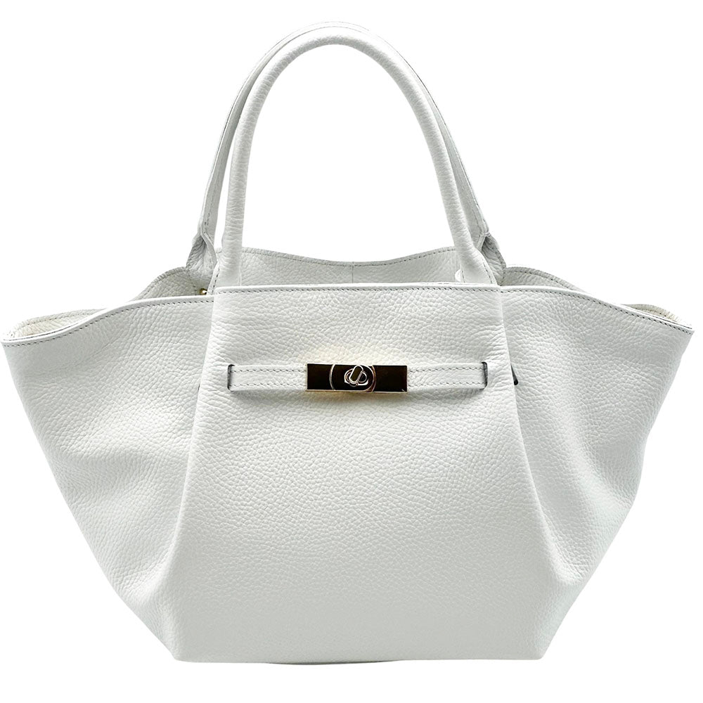 Vivara Soft Leather Tote Bag - Made In Italy