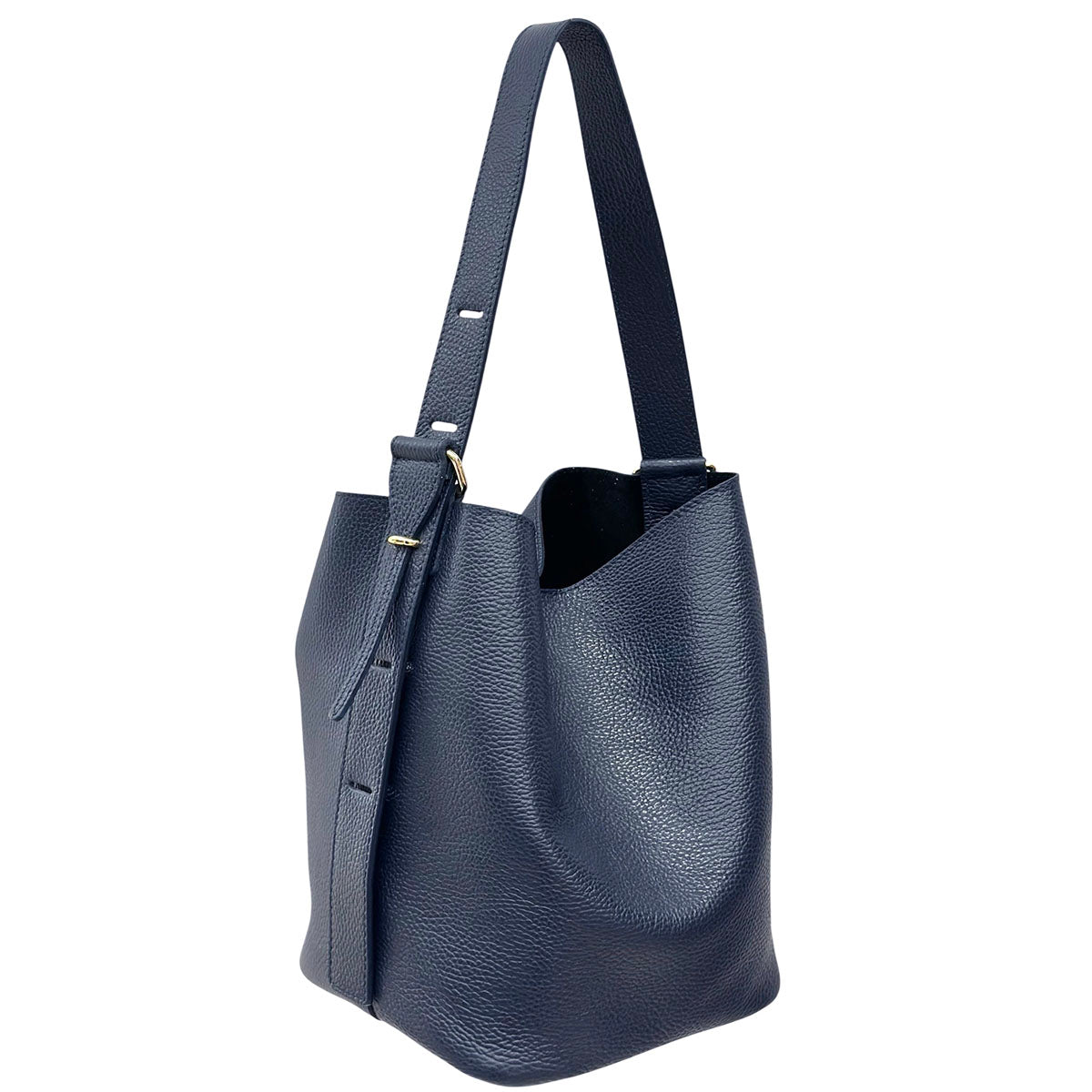 Ischia Dollaro Leather Shoulder Bag - Made In Italy
