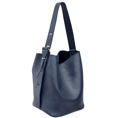 Ischia Dollaro Leather Shoulder Bag - Made In Italy